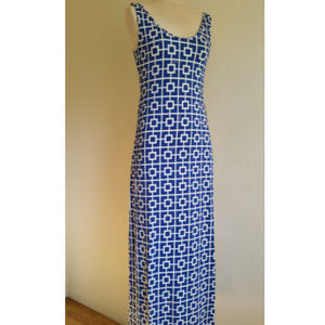 Jack Maxi dress Size S , Block Geo blue